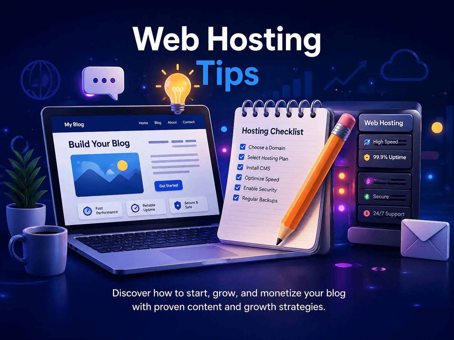 Web hosting card