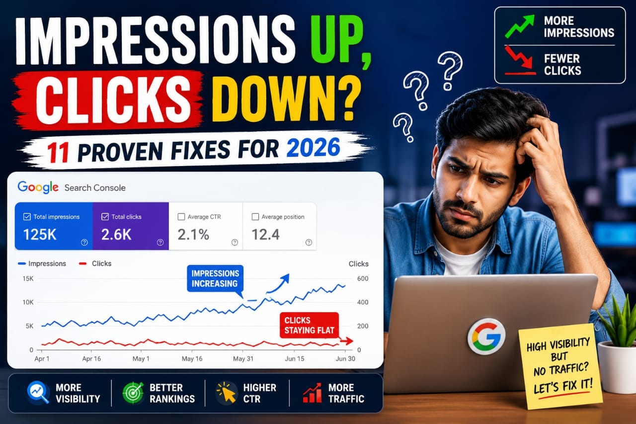 Why google search impression increase but click remain low