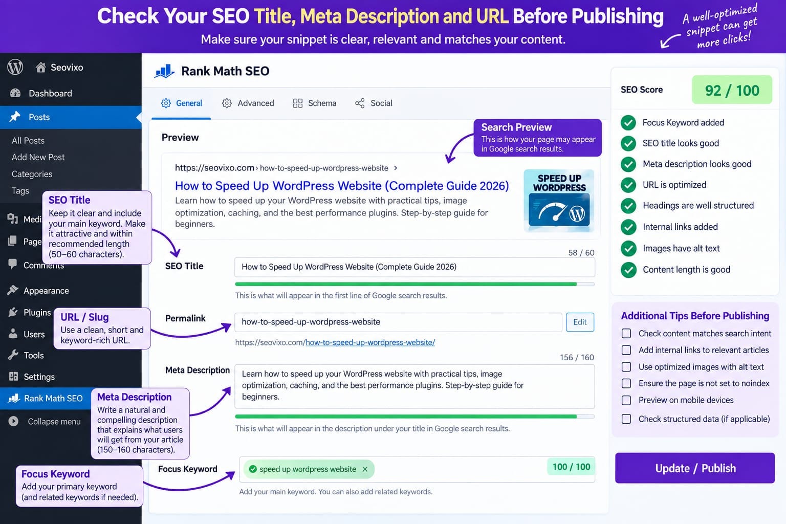 How to Find seo issues before publishing blog post