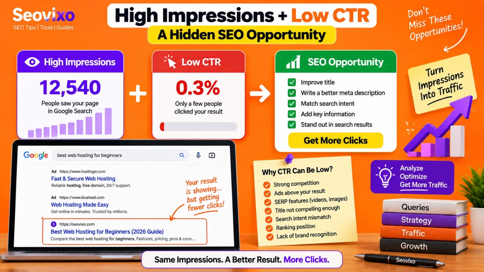 How to Find low ctr keywords for google search console