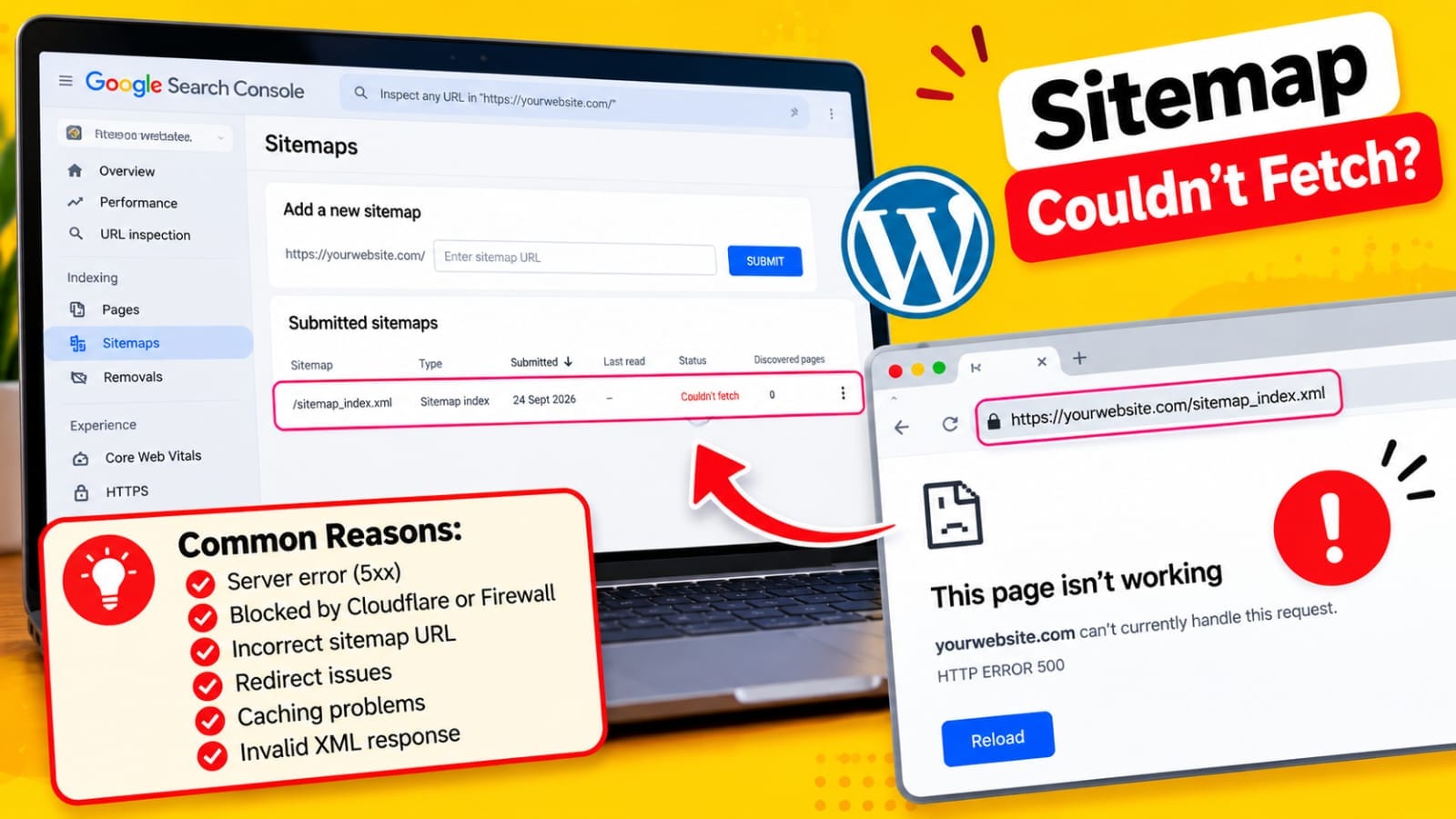 XML sitemap dashboard Fixes
