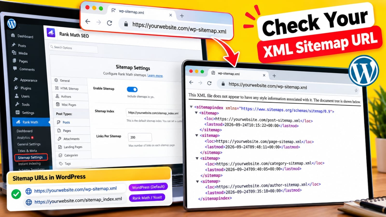 XML sitemap dashboard Fixes